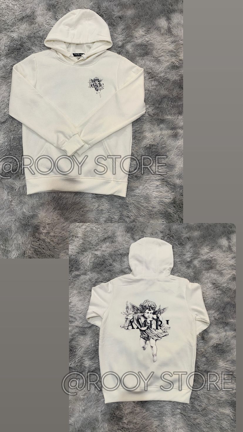 SUDADERA AMIRI ANGELITO BLANCA