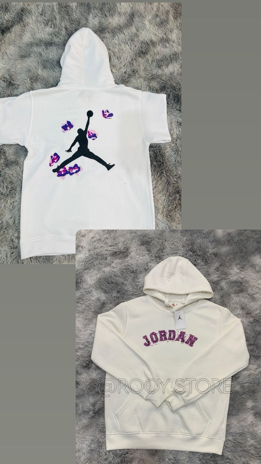 SUDADERA JORDAN JACARANDAS BLANCA